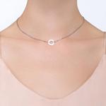 Cartier 18K White Gold ожерелье женское - фото 10