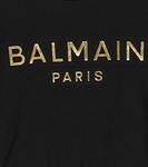 Платье-футболка из хлопкового джерси Balmain, черный - фото 3
