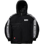 Пуховая куртка Li Ning, унисекс, черная, с капюшоном, средней высоты - фото