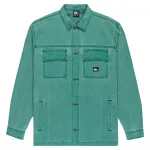 Рубашка с длинным рукавом Quiksilver Mohab Washed Twill, зеленый - фото