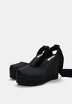 Босоножки на платформе High heels PULL&BEAR, черный - фото 2