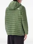 Стеганая стеганая куртка с капюшоном The North Face, зеленый - фото 2