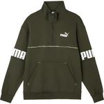 Джемпер мужской Power Colorblock Half Zip TR Jasper PUMA, зеленый - фото