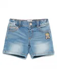 Джинсовые шорты Teddy Bear Moschino Kids, синий - фото