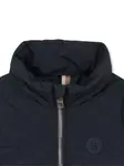 Стеганый жилет с капюшоном BOSS Kidswear, синий - фото 4