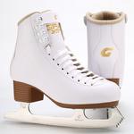 GRAF Швейцарские коньки для фигурного катания, взрослые ледовые коньки для начинающих, мужские и женские, роликовые коньки для настоящих ледовых катков, U20 белые фигурные коньки [заточенные], размер 30 - фото 9