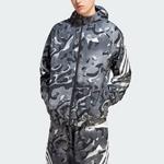 Мужская куртка ALLOVER PRINT черного цвета Adidas, черный - фото 2