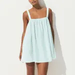 Мини-платье SS25 из хлопкового вуаля Skims, синий - фото 4