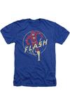 DC Comics Flash Flash Comics Adult Heather Tee / Футболка Gildan, синий - фото