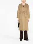 Кашемировое пальто с поясом Max Mara, бежевый - фото 2