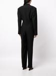 Stella McCartney шерстяной комбинезон строгого кроя, черный - фото 3