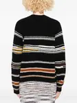 Полосатый свитер с круглым вырезом Missoni, черный - фото 4