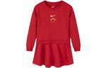 Платье Preppy Red для детей от 3 до 7 лет Nike, красный - фото 3