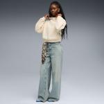 Женская толстовка с капюшоном оверсайз Puma Wardrobe Essentials, белый - фото 3