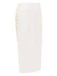 Юбка миди со шнуровкой сбоку De La Vali, белый - фото 2
