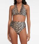 Верх бикини с леопардовым принтом Ganni, Leopard - фото 2