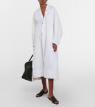 Платье миди brom из хлопка Khaite, белый - фото 2