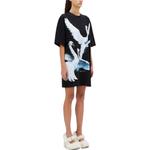 Футболка-платье с принтом лебедя MSGM, черный - фото 6