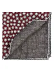Платок в горошек Brunello Cucinelli, красный - фото 2