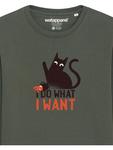 Толстовка wat? Apparel Cat, хаки - фото 3