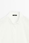 Блуза Massimo Dutti Button-down blouse, White - фото 8