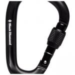 Карабин Pearllock Screwgate, черный Black Diamond - фото 2