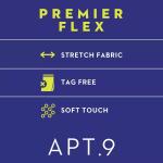 Мужская кв. Футболка 9 Solid Premier Flex с V-образным вырезом Apt. 9 - фото 2