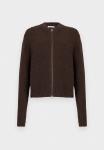 Кардиган Samsøe Samsøe JEANINE ZIP CARDIGAN, Black Coffee/Dark Brown - фото 5