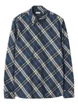 Рубашка в клетку Burberry, синий - фото