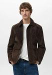 Куртка Mango Leather jacket, Brown - фото