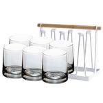 Стеклянные стаканы KAWASIMAYA, серый - фото 9