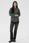 Блуза Kaffe Button-down blouse, Balsam Green/Green - фото 2
