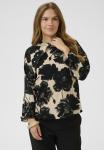 Блуза Culture RACHEL ELITHA, Black Offwhite Flower/Black - фото