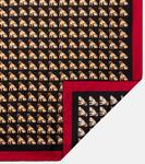 Шелковый шарф Petit Charles Valentino, Nero/Beige/Rosso - фото 5