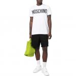 Футболка с принтом логотипа MOSCHINO, белая - фото 2