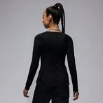 Топ (WMNS) Air Jordan Long Sleeve Base Layer 'Black' - фото 6