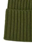Шапка бини в рубчик с логотипом Karl Lagerfeld Jeans, зеленый - фото 4