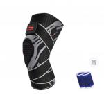 Наколенники LINING, бело-серые + напульсник белый - фото 10