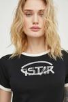 Хлопковая футболка G-Star Raw, черный - фото 4