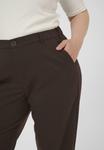 Брюки Kaffe Curve Trousers, Black Coffee/Dark Brown - фото 4