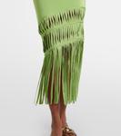Платье макси с бахромой от Brookes Simkhai, Vine - фото 5