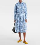 Рубашка из хлопка Marni, цвет iris blue - фото 2