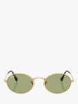 Солнцезащитные очки RB3547 Oval Ray-Ban, Gold/Green - фото 2
