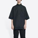 Рубашка унисекс черная Balenciaga, черный - фото 4