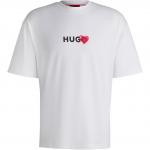 Футболка HUGO BOSS белая с принтом логотипа Hugo - фото 2