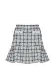 Мини-юбка в клетку Self-Portrait, синий - фото
