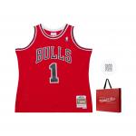 Футболка Mitchell & Ness x NBA Mitchell Ness, красный box - фото