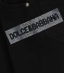 Джинсы с декорированным логотипом Dolce&Gabbana, черный - фото 3