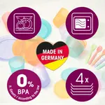 Тарелки разноцветные 4 шт. Nip - фото 4