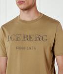 Футболка мужская Iceberg с вышивкой, бежевый - фото 4
